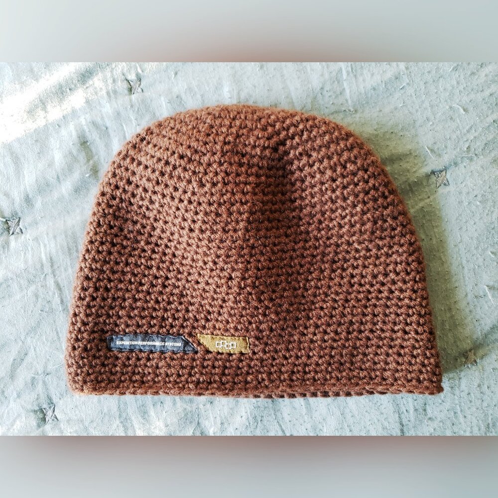 Foursquare Snowboards Vintage Beanie (Brown) - NWOT Y2K